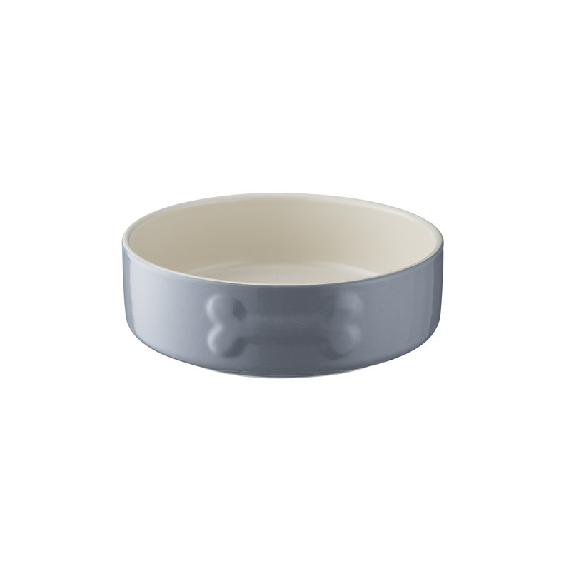 Petsware Dog Bowls, 2cm H x 15cm W x 15cm D, Grey