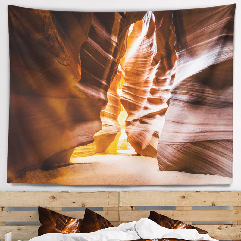 Tapisserie «Landscape Antelope Canyon in Sunshine», H 50 po x l 60 po