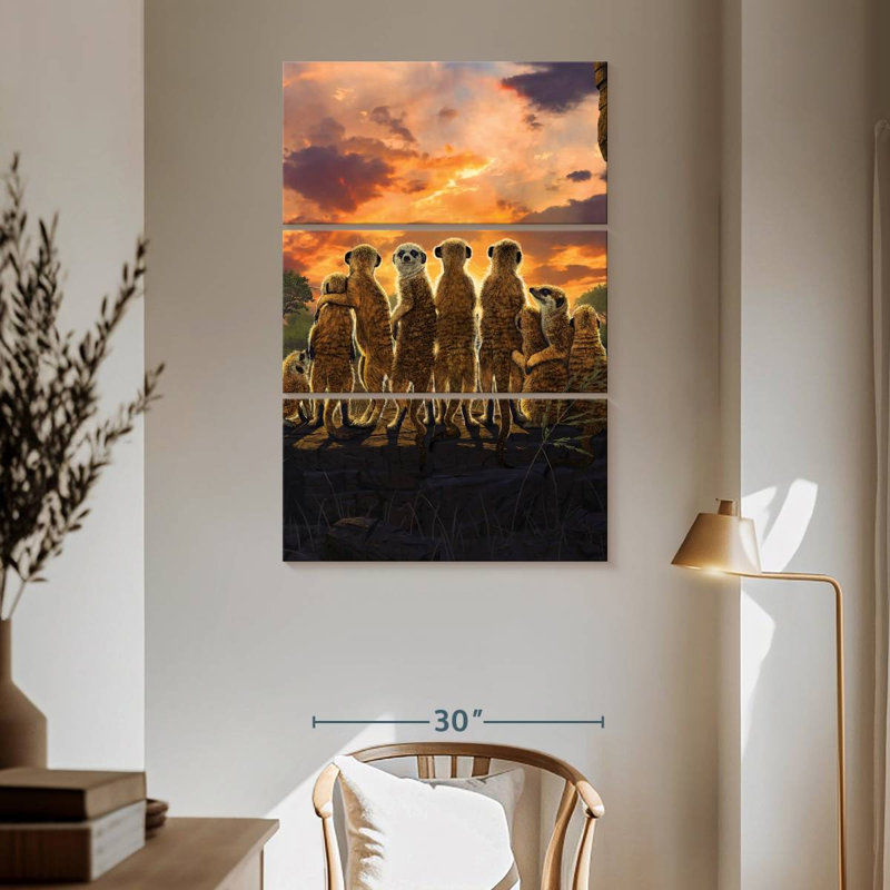 Brampt Meerkats, 65" H x 42" W