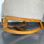 Chaise berçante moderne en lin 27,56 po