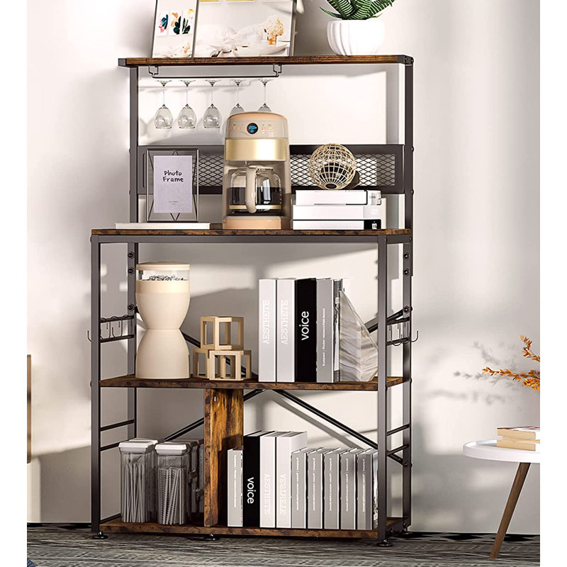 31.4'' Wood Standard Baker's Rack with Microwave Compatibility