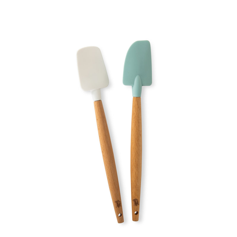 Nordic Ware 2 Piece Spatula Set, Sea Glass, 2.8 W x 12.5 L 