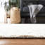 Tapis ivoire en laine tissé à la main Matamoros-26830836