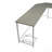 Gray & White L-Shaped Rectangular Computer Desk