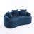 Curved Loveseat Sofa-1329654717