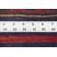 Tapis de couloir classique classique 2 x 8 dans de riches teintes de rouge et de bleu