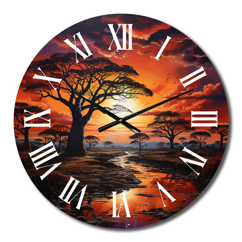 Horloge murale en métal, Médium