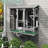 Cat Catio, Expandable Window Box Enclosure for Multiple Indoor Cats, Comfortable Wooden Small Pet Perch House, All-Weather Use, Keep Bugs Insects Out, with 4 Platforms and 3 Doors