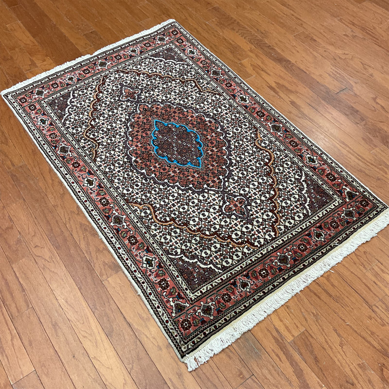  Handmade Tabriz Fish Design Wool Rug