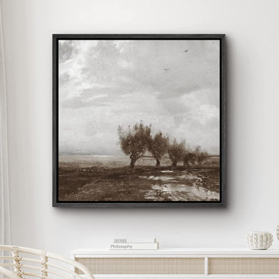 Impression sur toile, cadre flottant