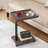 C Table End Table Adjustable Height, 360°Swivel TV Tray Table For Small Spaces, Couch Tables That Slide Under, C Shaped Side Tables With Wheels