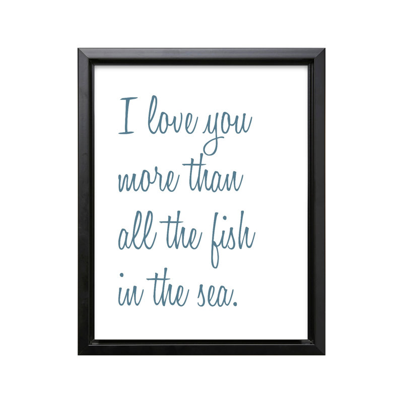 I Love You More No1, Black Framed, Canvas, 12"H x 16"W