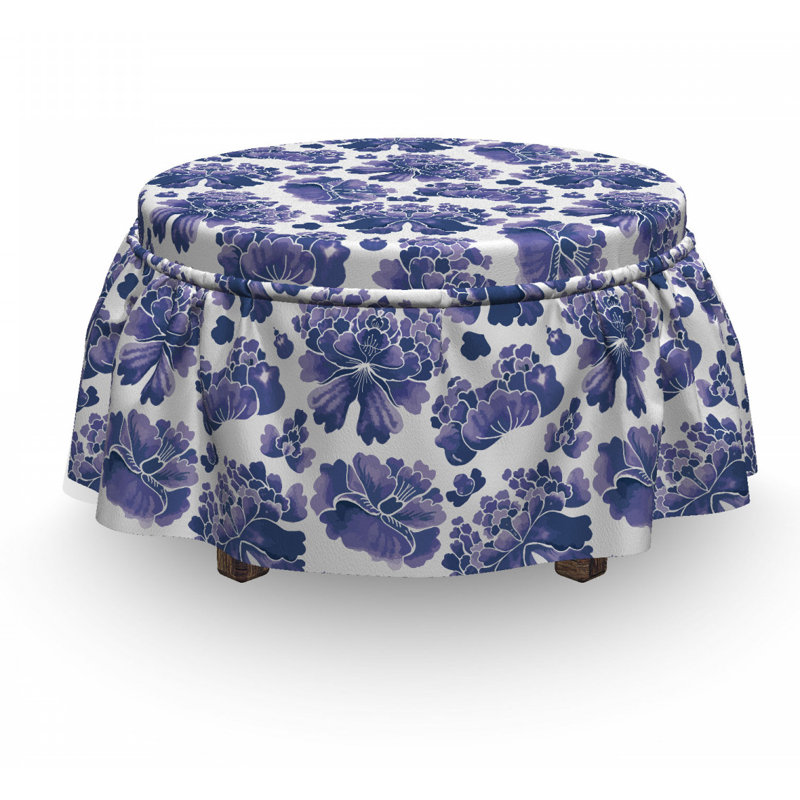 Housse pour repose-pieds chinoise art