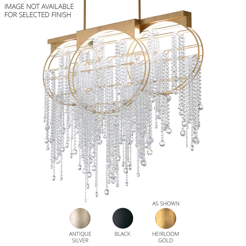 Fantasia 3 - Light LED Pendant, Antique Silver