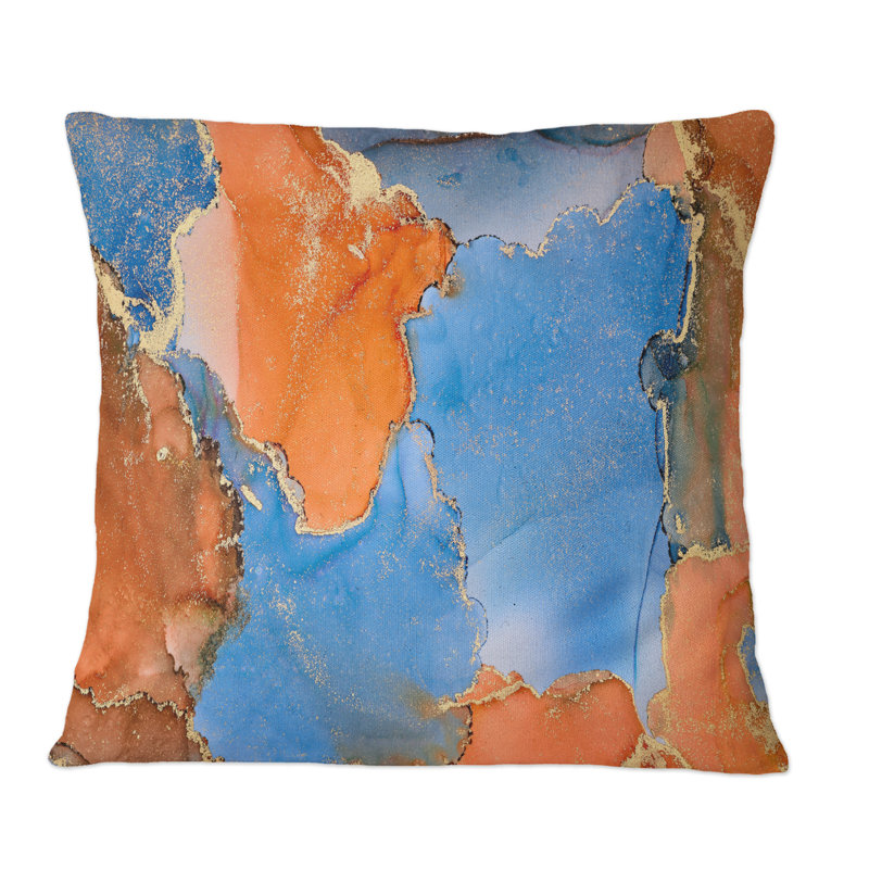 Abstract Throw Pillow, 16" x 16"