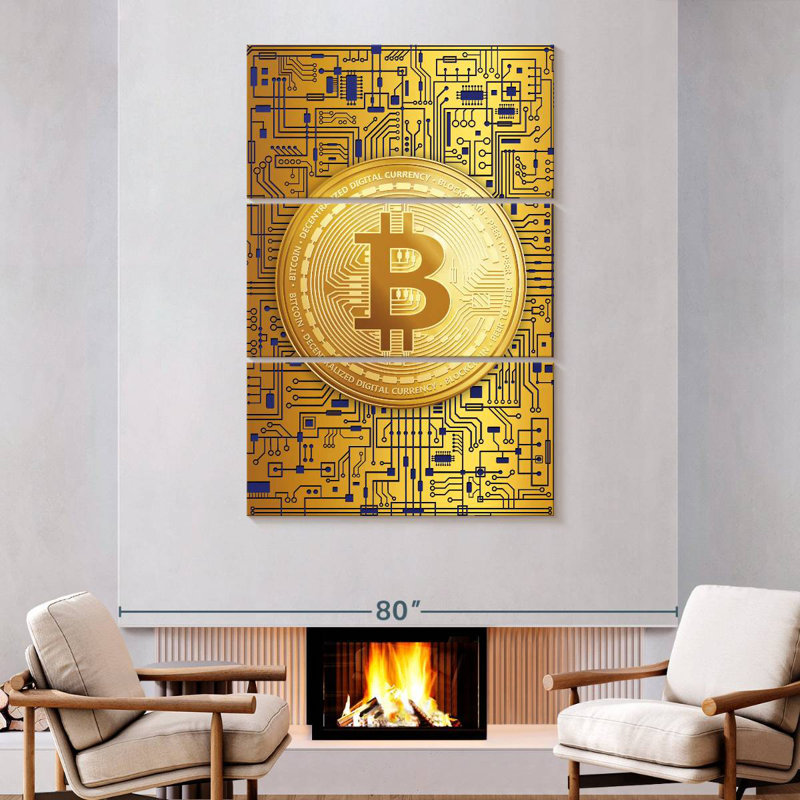 Logo Kerner Bitcoin, H 74 po x l 48 po