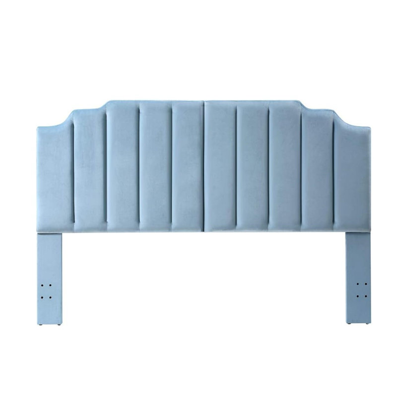 Gabbrielle Tufted Upholstered Headboard, King, Seaglass