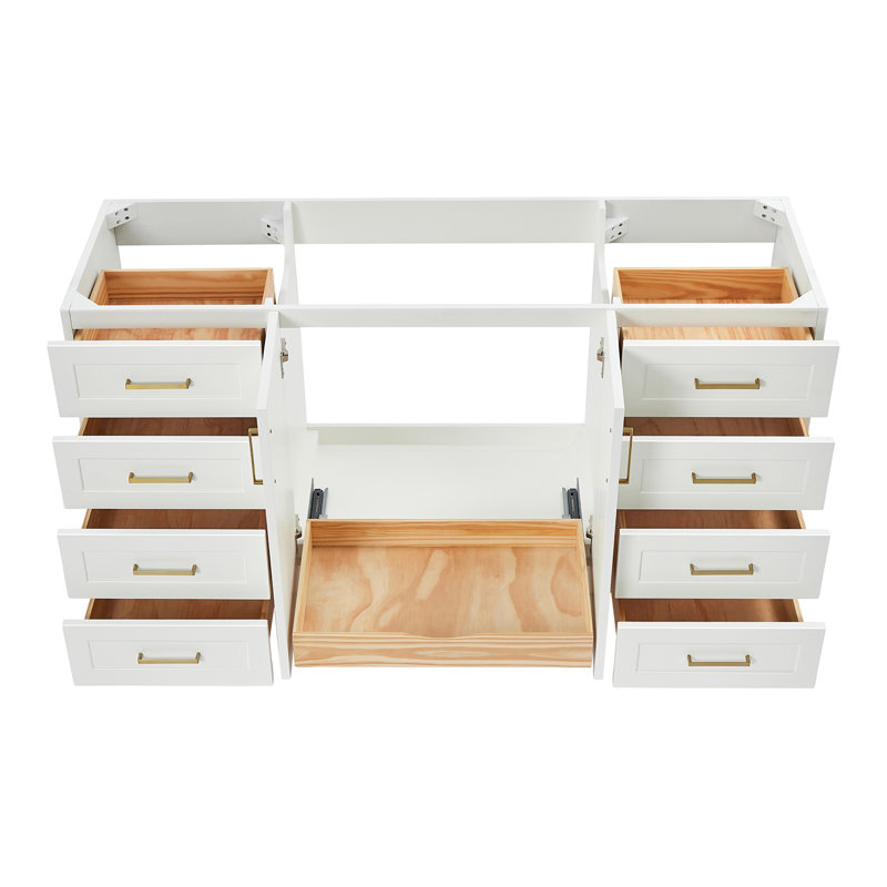 66'' Single Bathroom Vanity Base Only, White
