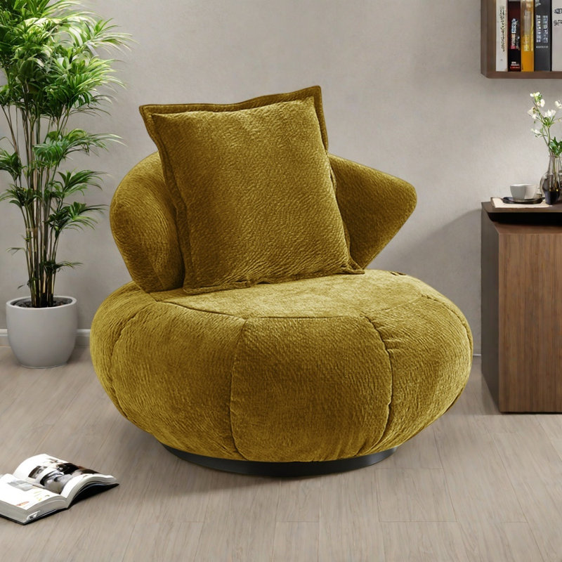 Rotating leisure chair, Yellow