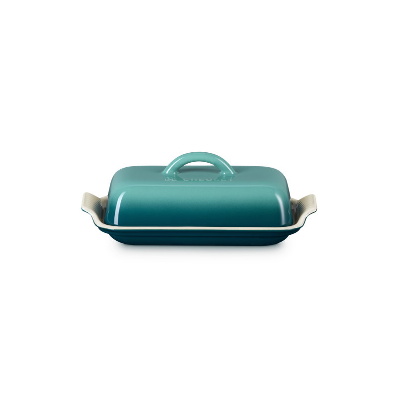 Le Creuset Stoneware Heritage Butter Dish, Blue Riviera