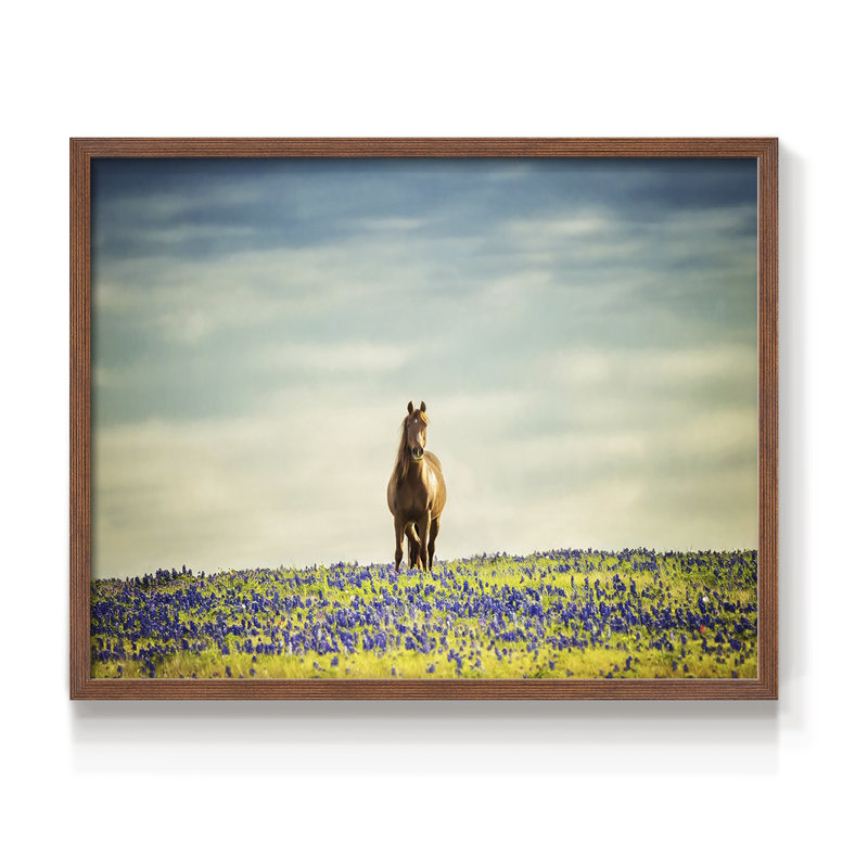 Sunlit Midwest II -Framed Print - Restickable, H 11 po x l 14 po, Noyer