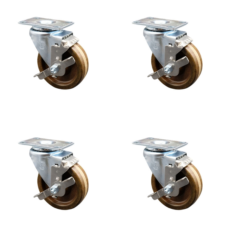 High Temp Phenolic Swivel Caster