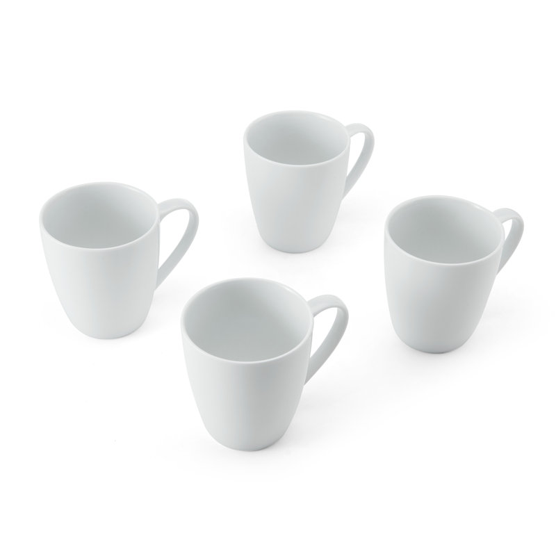 Mikasa Chalk Porcelain Mugs, 380ml, White