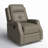 Rudisill Transitional Genuine Leather Swivel Rocker Manual Recliner-87327362