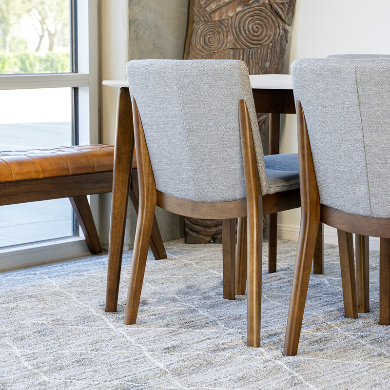 Ensemble repas 4 personnes Tongavine, Blanc, Gris