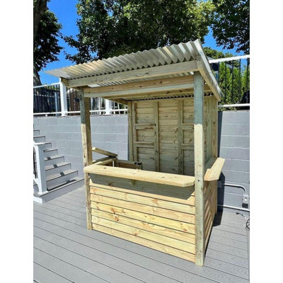 6' x 4' Backyard Bar - The Temple Bar - Delivered And Assembled For You