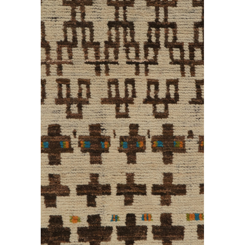 Moroccan Hand Knotted Area Rug, Rectangle 8' x 10'