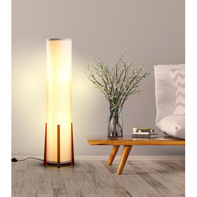 Brightech Parker 48'' Brown Column Floor Lamp & Reviews | Wayfair