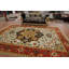 Tapis géométrique en laine turquoise 10 x 14