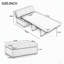 Lit d'appoint convertible ottoman pliant avec matelas-245775965