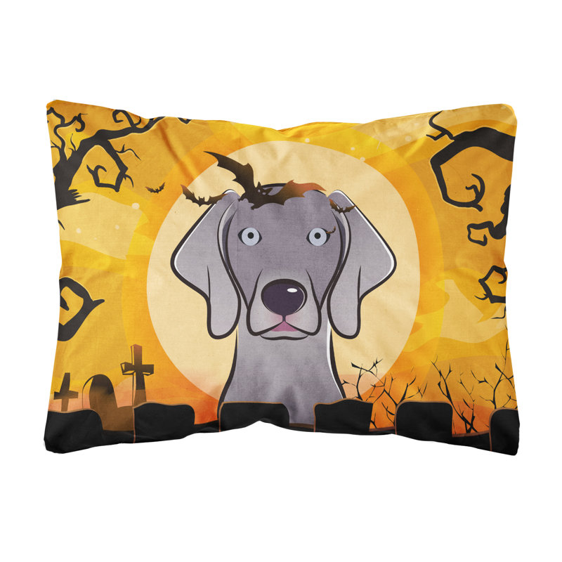  Coussin intérieur / extérieur Halloween Weimaraner