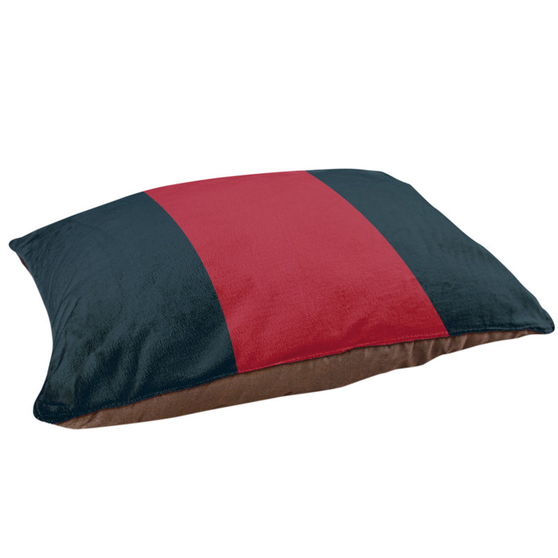Coussin Arizona, Grand (l 50 po x P 40 po x H 7 po), Bleu/rouge