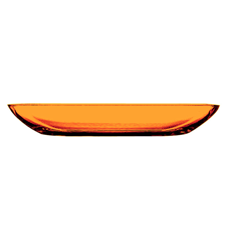 Uno Rectangular Tray - 12 Pieces - Clear, Amber