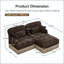 Canapé modulaire en chenille à imprimé léopard-186084144-186084145