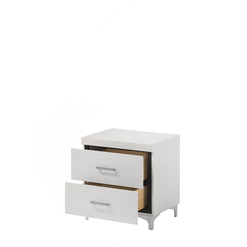 Table de chevet blanche