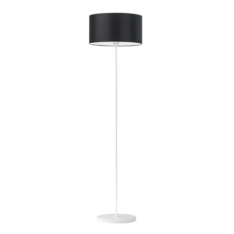 Askel 156cm Traditional Floor Lamp, Black, White