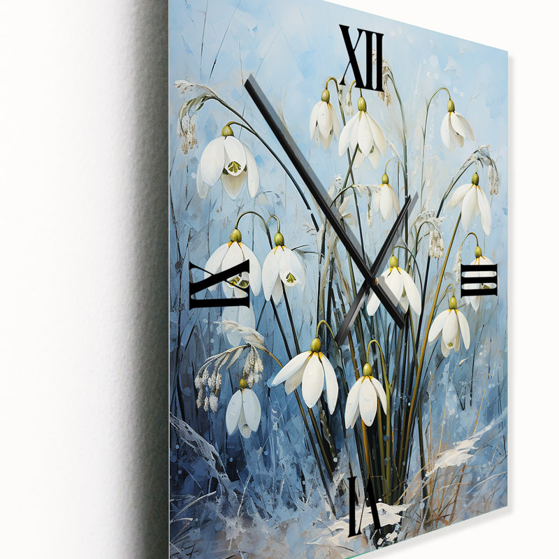 Horloge murale Congelosi - Snowdrops, Grand