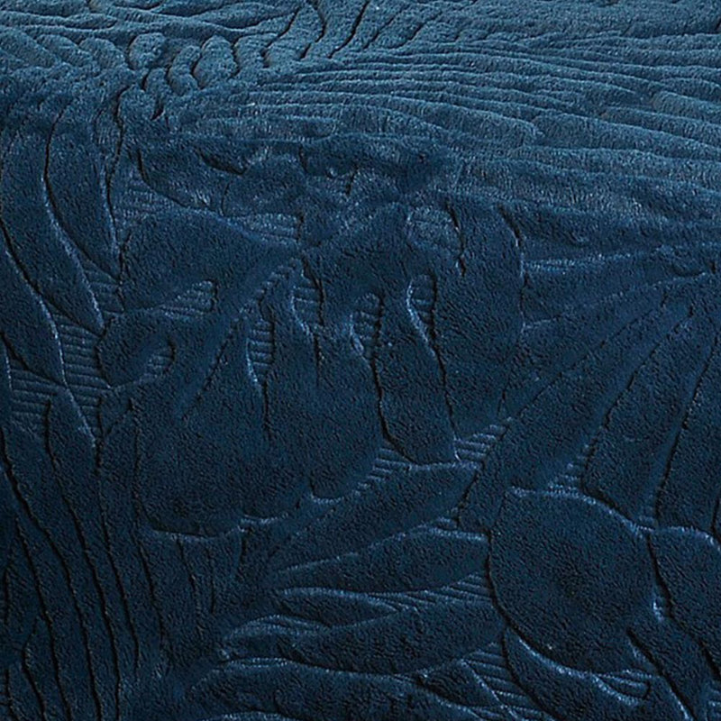 Volga Solid Colour Bedspread, Blue