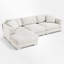 Ensemble de canapé modulaire en forme de L avec 2 coussins gratuits Modern Cloud Modern-187883700