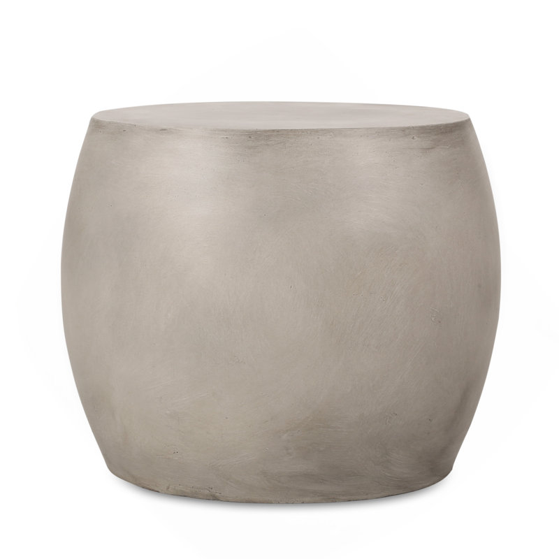 Table d'appoint d'extérieur en béton léger