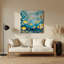 Art mural bleu hawaïen, groupes de poissons-1338362977