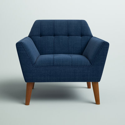 Fauteuil rembourré de 37 po de largeur avec dossier capitonné Merrylite