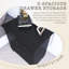 Table de chevet en pin avec 3 tiroirs et rails coulissants-337234740