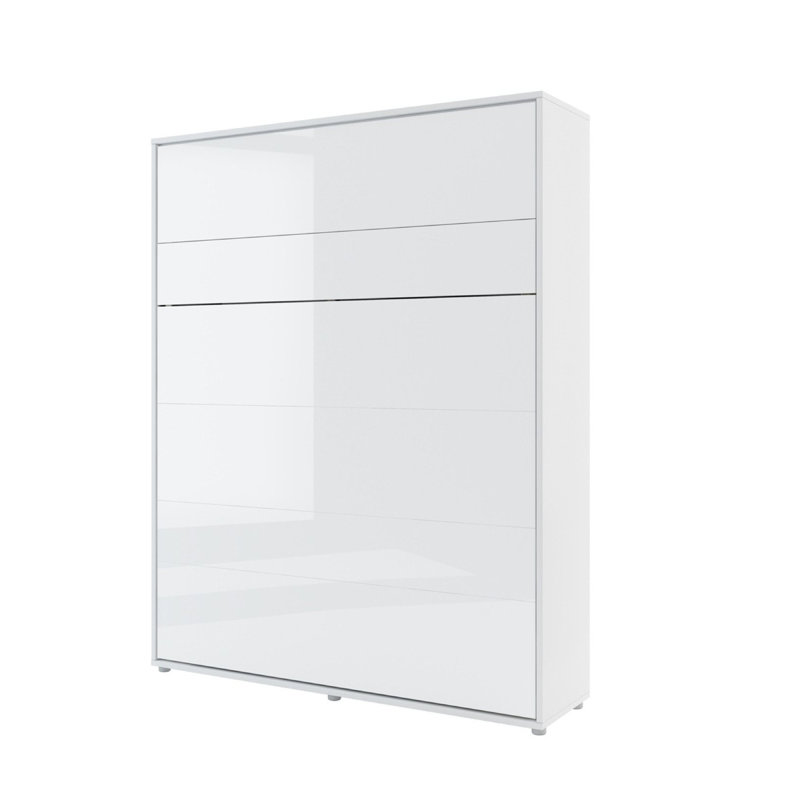Nadarius Storage Bed, White Gloss, Kingsize (5')