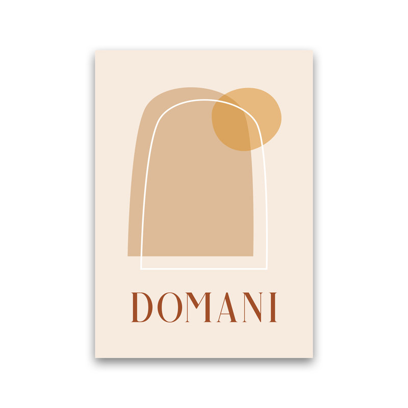 Domani - Print, 30cm H x 21cm W x 1cm D, No Frame