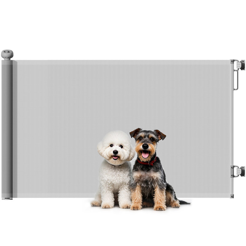 Retractable Stair Gate Dog Gate Extends Up to Wide, 86.50cm H x 146cm W x 9cm D